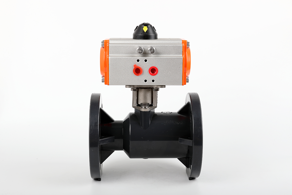 洪山气动法兰一体球阀